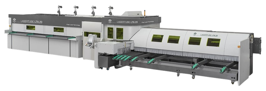 Máquina de corte a laser de tubos e perfis